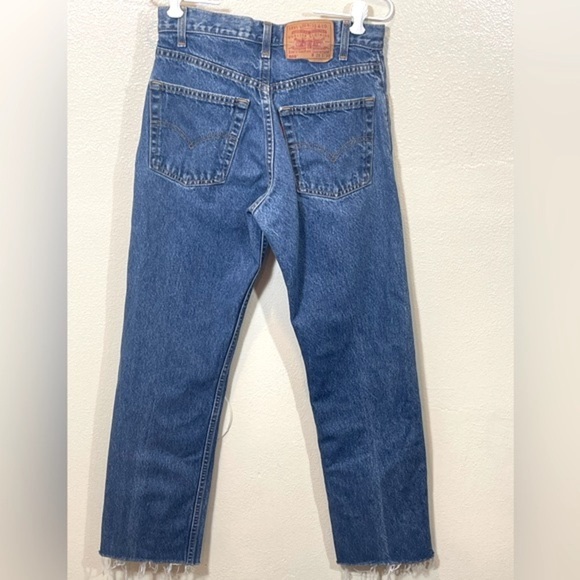 Vintage Levis 505 Unisex Medium Wash Regular Fit Straight Leg 29/30 - Picture 2 of 10